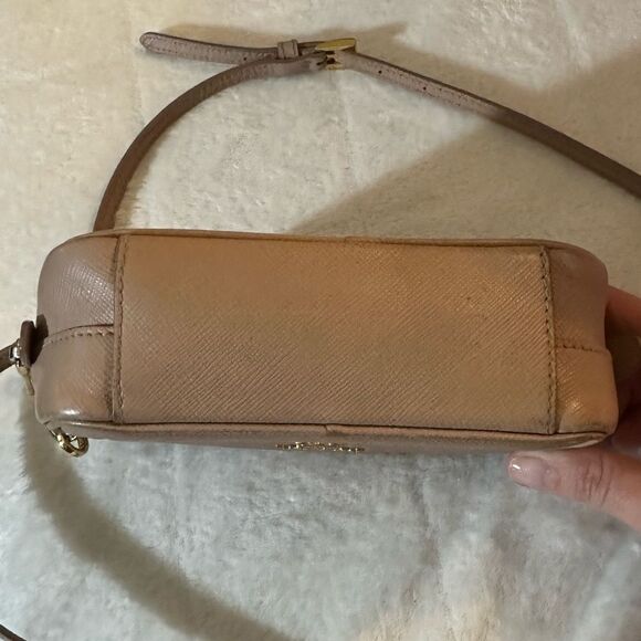 PRADA SAFFIANO MINI CAMERA CROSSBODY BEIGE BAG CROSSBODY - Picture 10 of 16